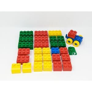 Tyco Super Blocks 1990 Mixed Bulk LOT Building Bricks 30 Pieces Vintage